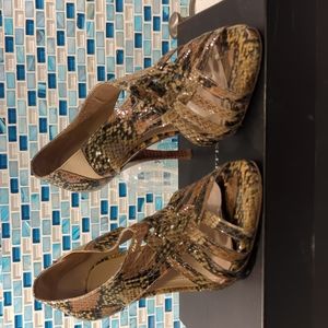 Gorgeous snake skin high heels